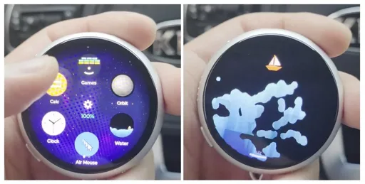 Un badge rond à écran AMOLED détourné en interface polyvalente