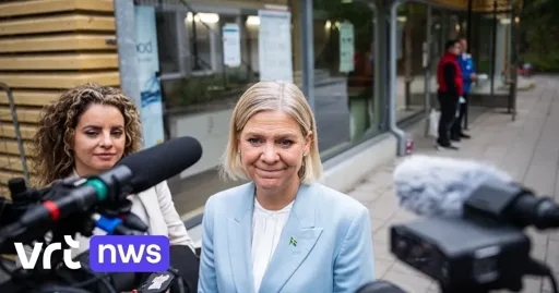 Links blok rond Andersson op kop bij Zweedse parlementsverkiezingen volgens exitpolls